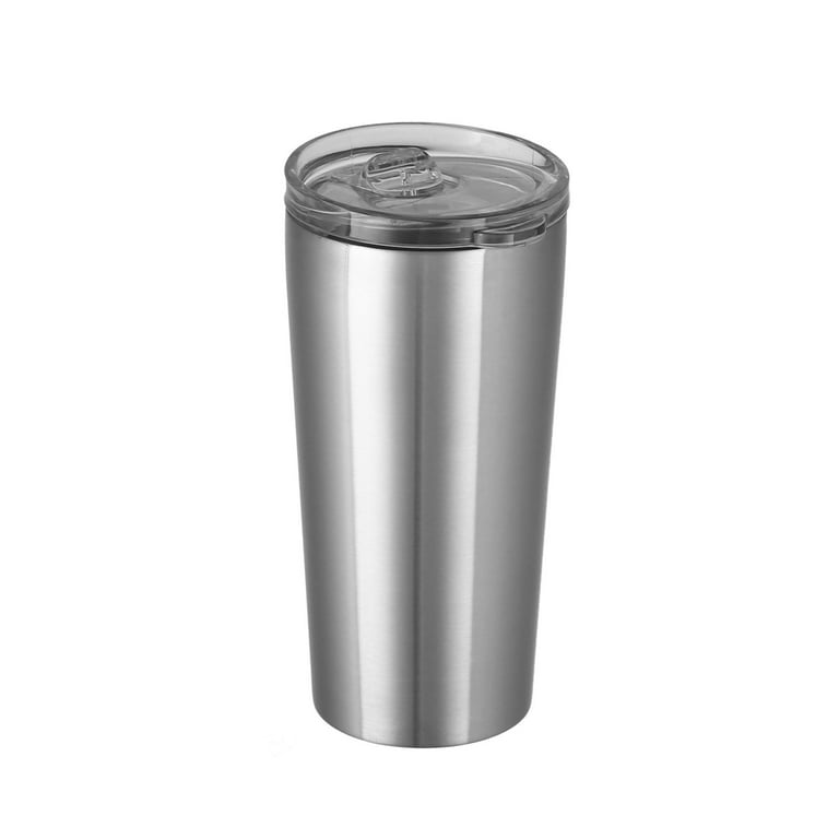 Mainstays 16oz Stainless Steel Double Wall Insulated Silver Tumbler 