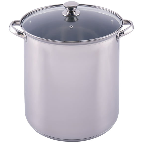 Mainstays Stainless Steel 16 Quart Stockpot with Lid