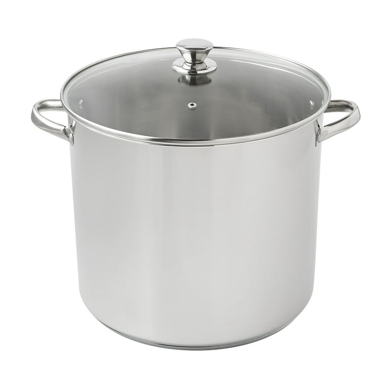 Cook N Home 12 Quart Stainless Steel Stockpot Saucepot with Lid, Induction Compatible