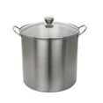thumbnail image 1 of Mainstays Stainless Steel 21.5 Qt Multi-Use Water Bath Canner Tempered Glass Lid Silver, 1 of 8