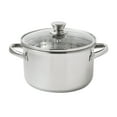 thumbnail interactive-video image 1 of Mainstays Stainless Steel 4-Quart Steamer Pot with Glass Lid, Induction Compatible, Dishwasher Safe, Veggies, Fish, 1 of 16