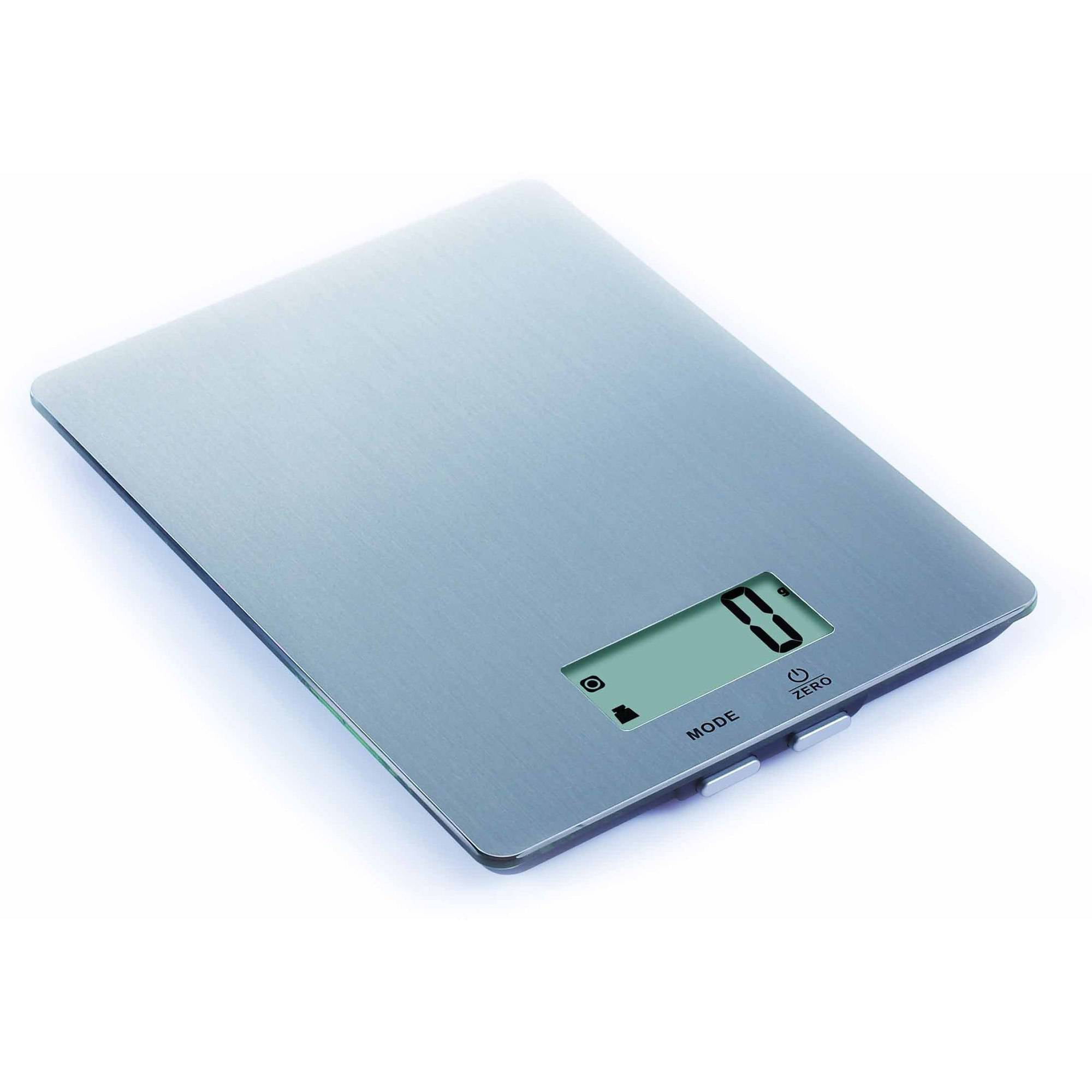 Zassenhaus Pure Digital Kitchen Scale, 9.3 inch x 6.9 inch, Stainless Steel