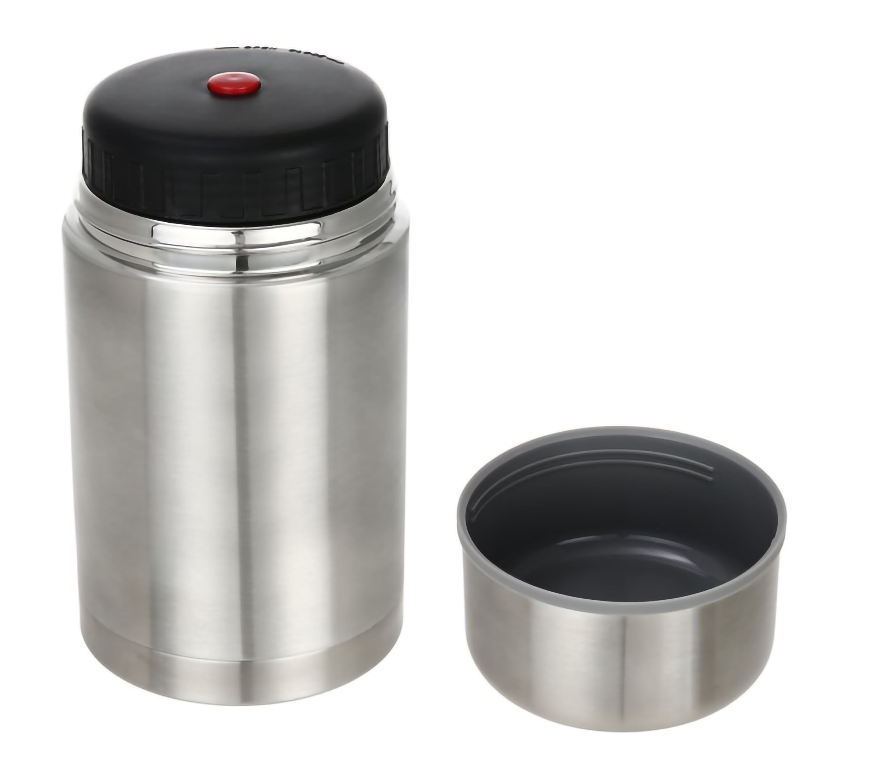 Fijoo 27oz Stainless Steel Thermos Food Jar + Folding Spoon (White) - Fijoo