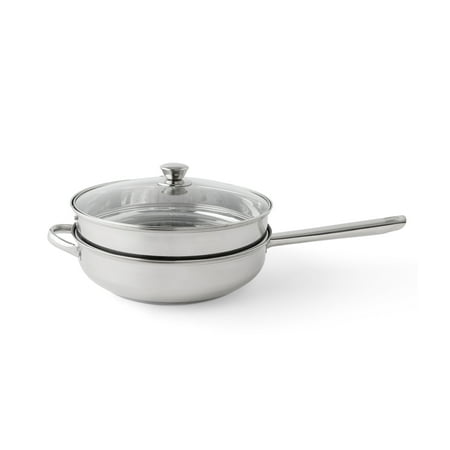 Mainstays Stainless Steel Jumbo 5-Quart Cooker with Steamer