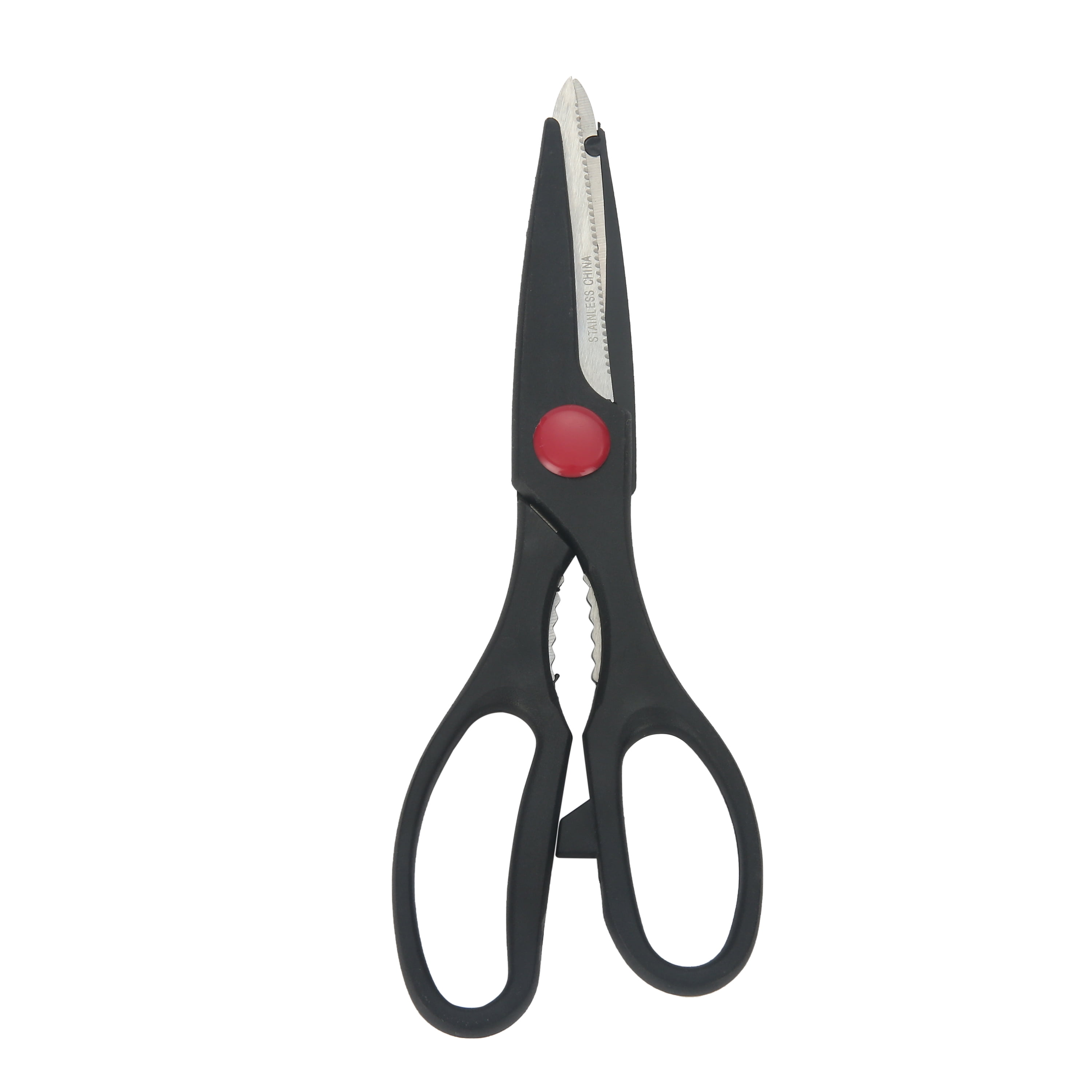 Mainstays Stainless Steel Kitchen Shears with Ergonomical Plastic Grips