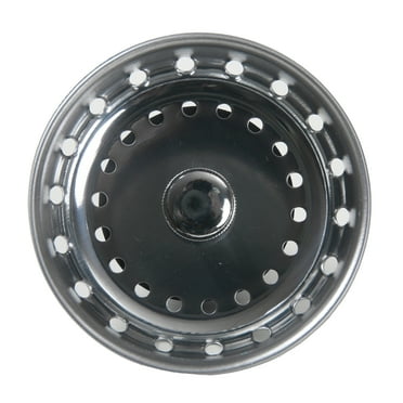 Mainstays Stainless Steel Kitchen Sink Strainer and Stopper Silver 3.16"