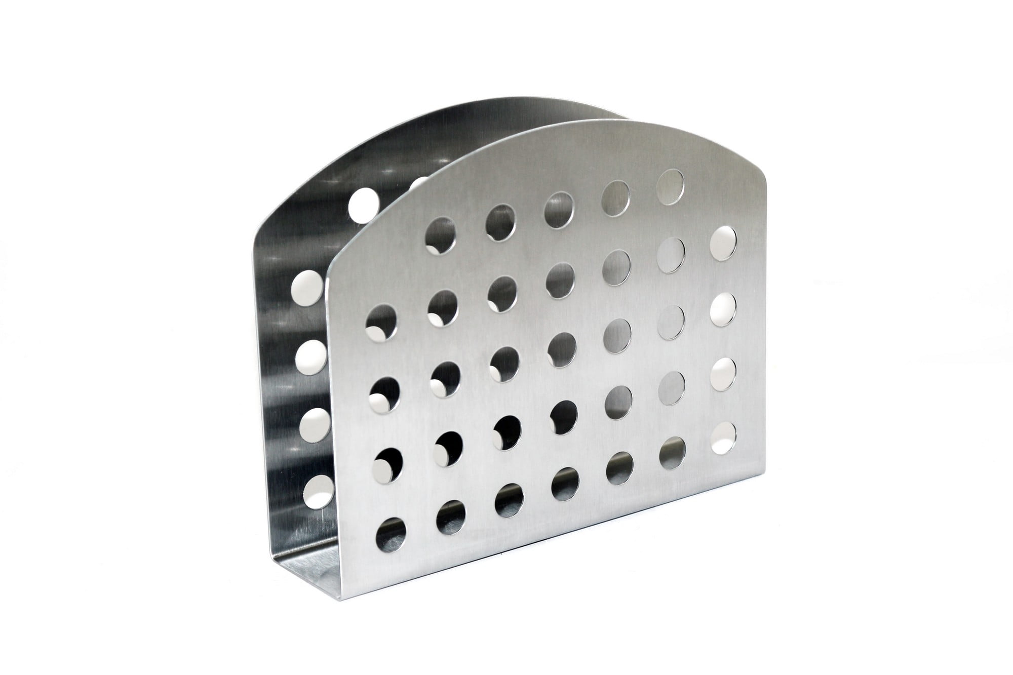 Mainstays Stainless Steel Slim Napkin Holder, Dot Pattern