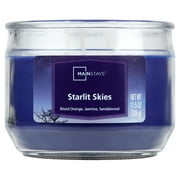 Mainstays Starlit Skies Scented 3-Wick Glass Jar Candle, 11.5 oz