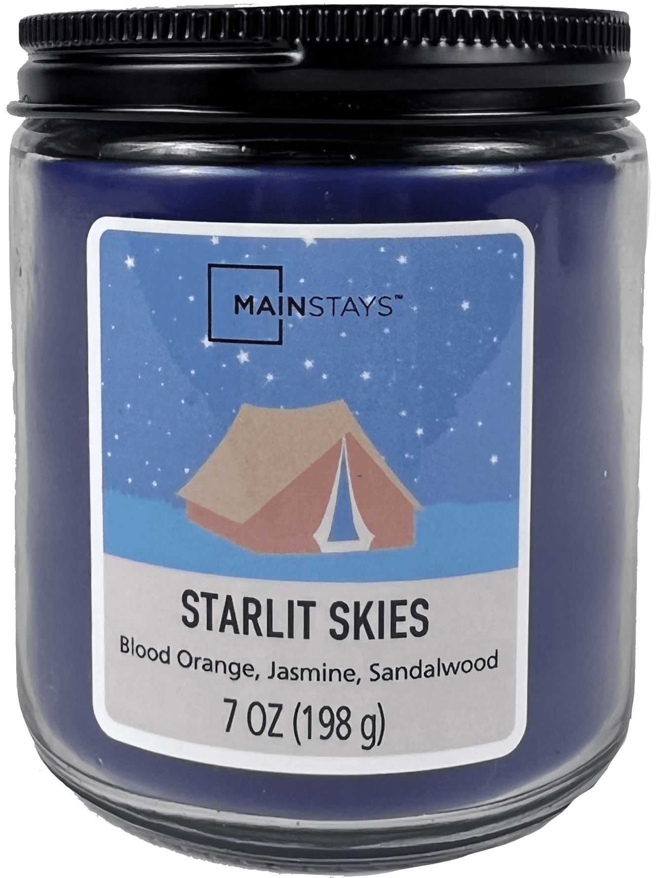 Mainstays Starlit Skies Scented SingleWick Twist Jar Candle, 7 oz