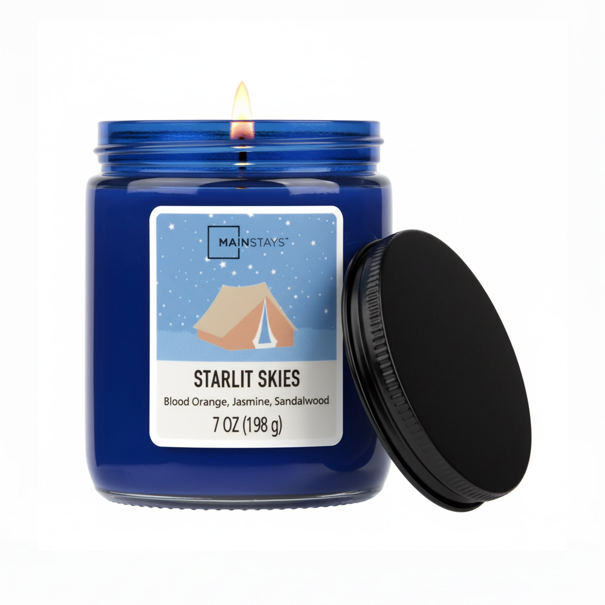 Mainstays Starlit Skies Scented 7 oz Single-Wick Twist Jar Candle