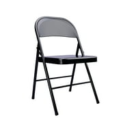 Mainstays Steel Folding Chair, Indoor,Teens and Adult, Black