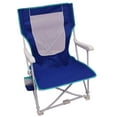thumbnail image 1 of Mainstays Steel Folding Hard Arm Beach Bag Chair with Carry Bag, Blue, 1 of 7