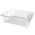 thumbnail image 1 of Mainstays Stainless Steel Kitchen Dish Drying Rack and Drainer, Rust-Resistant Countertop Dish Rack Organizer for Plates, Bowls, Cups and Utensils, 1 of 8