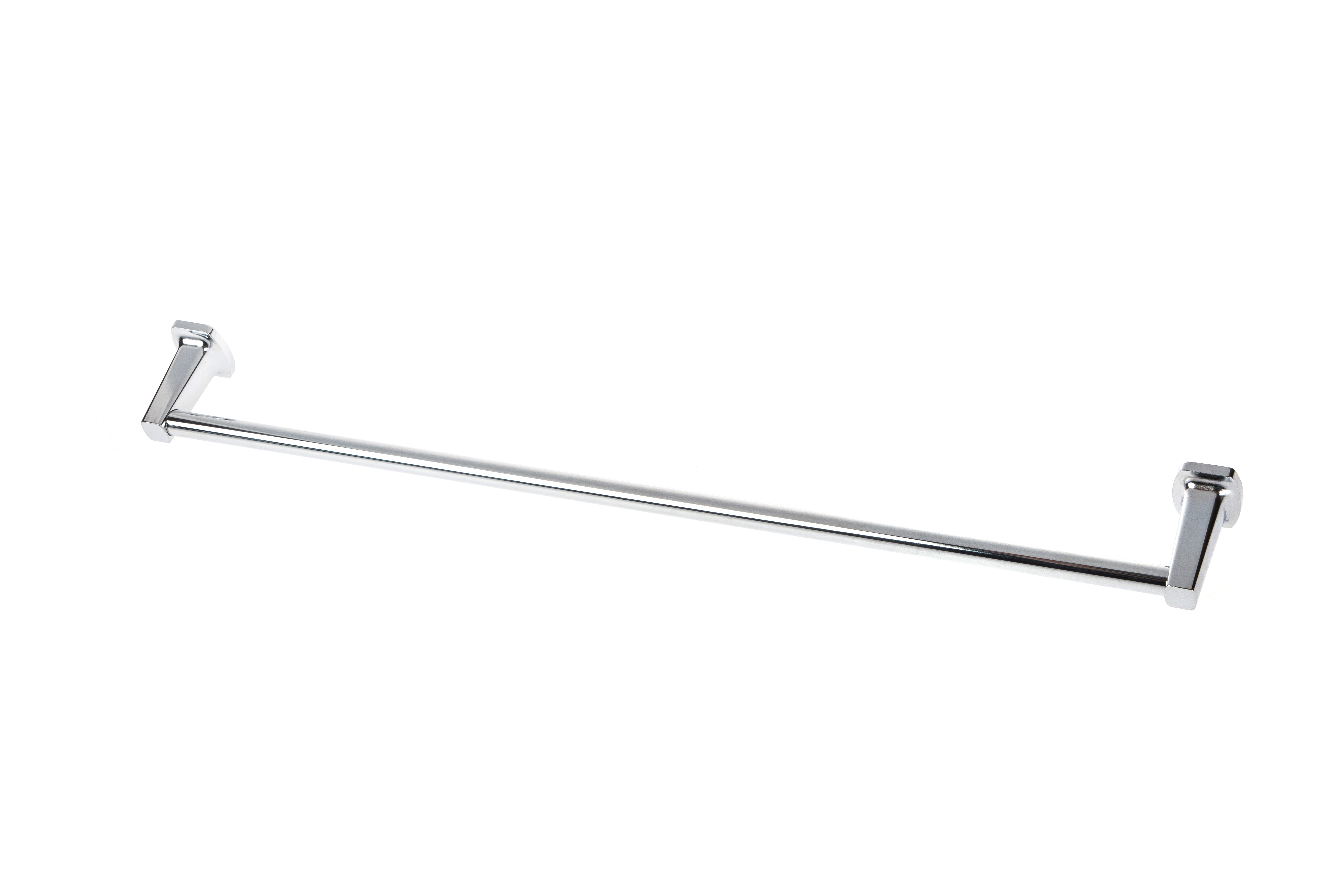 Mainstays Steel Square 24" Wall Mount Towel Bar, Chrome Finish