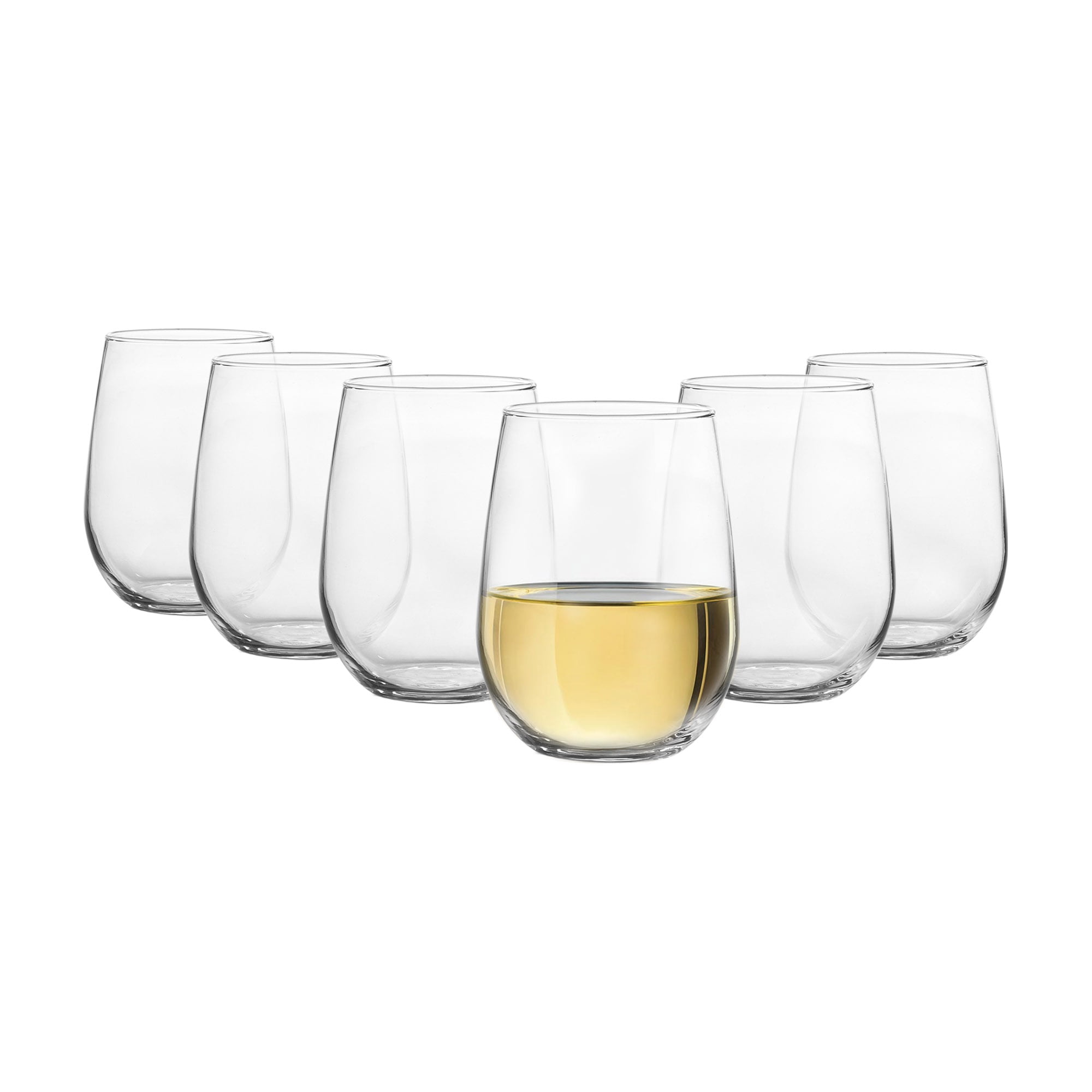 Mainstays Stemless 17oz Wine Glasses (Set of 12)