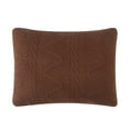 thumbnail image 1 of Mainstays Stitched Corded Pillow Sham, Caffeine Brown, Standard, 1 Pack, 1 of 5