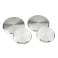 Mainstays Stove Burner Covers, 4 Piece Set, Stainless Steel