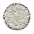 thumbnail image 1 of Mainstays Stripe Fringe Fabric Placemat, Black, 17" Round, 1 Piece, 1 of 5