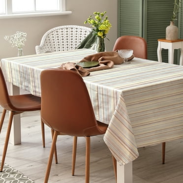 Mainstays Stripe Multi Color Table Cloth, 60" x 102" Rectangle