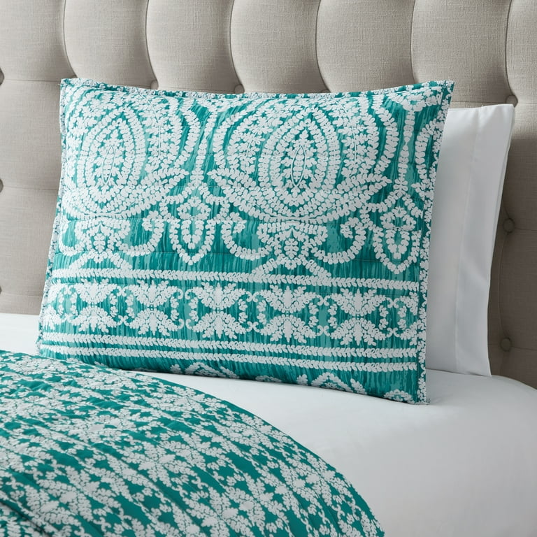 Damask pillow shams discount