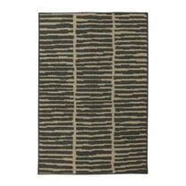 Mainstays Striped Polyester Indoor Scatter Rug, Dark Grey, 30”x45”