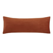 Mainstays Body Pillowcase – Velvet Ribbed – Rust Red – 20"x52" – 1 Pack