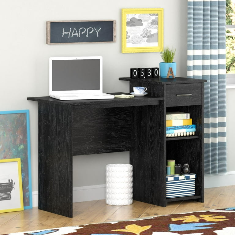 Mainstays Student Computer Desk Black Oak Walmart