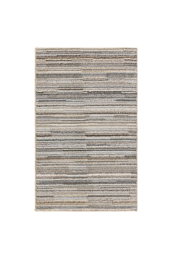 Studio Plush Pixel Tan/Gray Indoor Accent Rug, 30" x 48"
