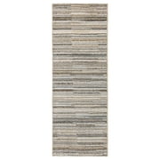 Mainstays Studio Plush Pixel Tan/Gray Indoor Runner Rug, 22" x 60"