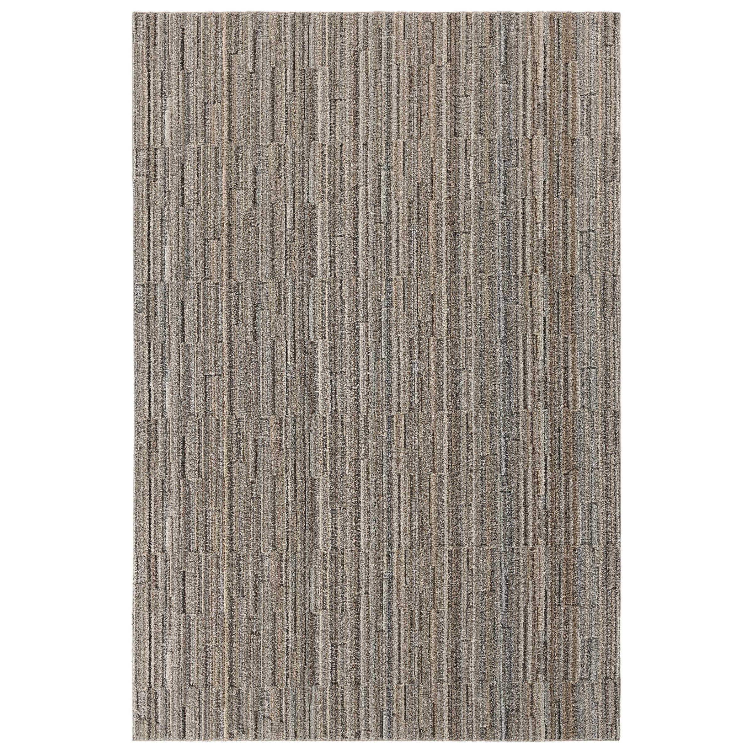 Mainstays Studio Plush Pixel Tan/Gray Indoor Area Rug, 6' x 9'