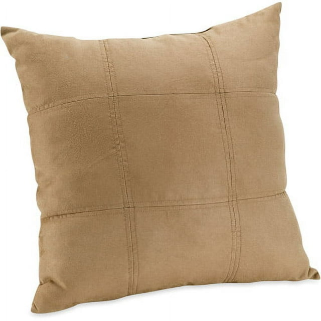 Mainstays Suede Brownstone Decorative Pillow