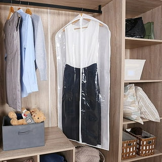 50 Pack Clear Plastic Garment Bags for Long Dresses, Hanging Clothes, Dry  Cleaning Bags for Shirts (21 x 72 Inch) : : Bags, Wallets and  Luggage