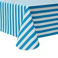 thumbnail image 1 of Mainstays Summer Fun Tablecloth, Indoor & Outdoor Table Decoration 60" x 84" - Blue Striped, 1 of 8