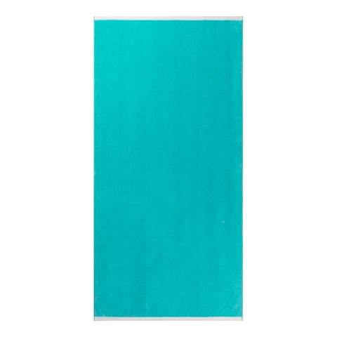 Mainstays Summer Vibes Beach Towel, Cotton-Blend, 72 x 36 in, Reversible Teal