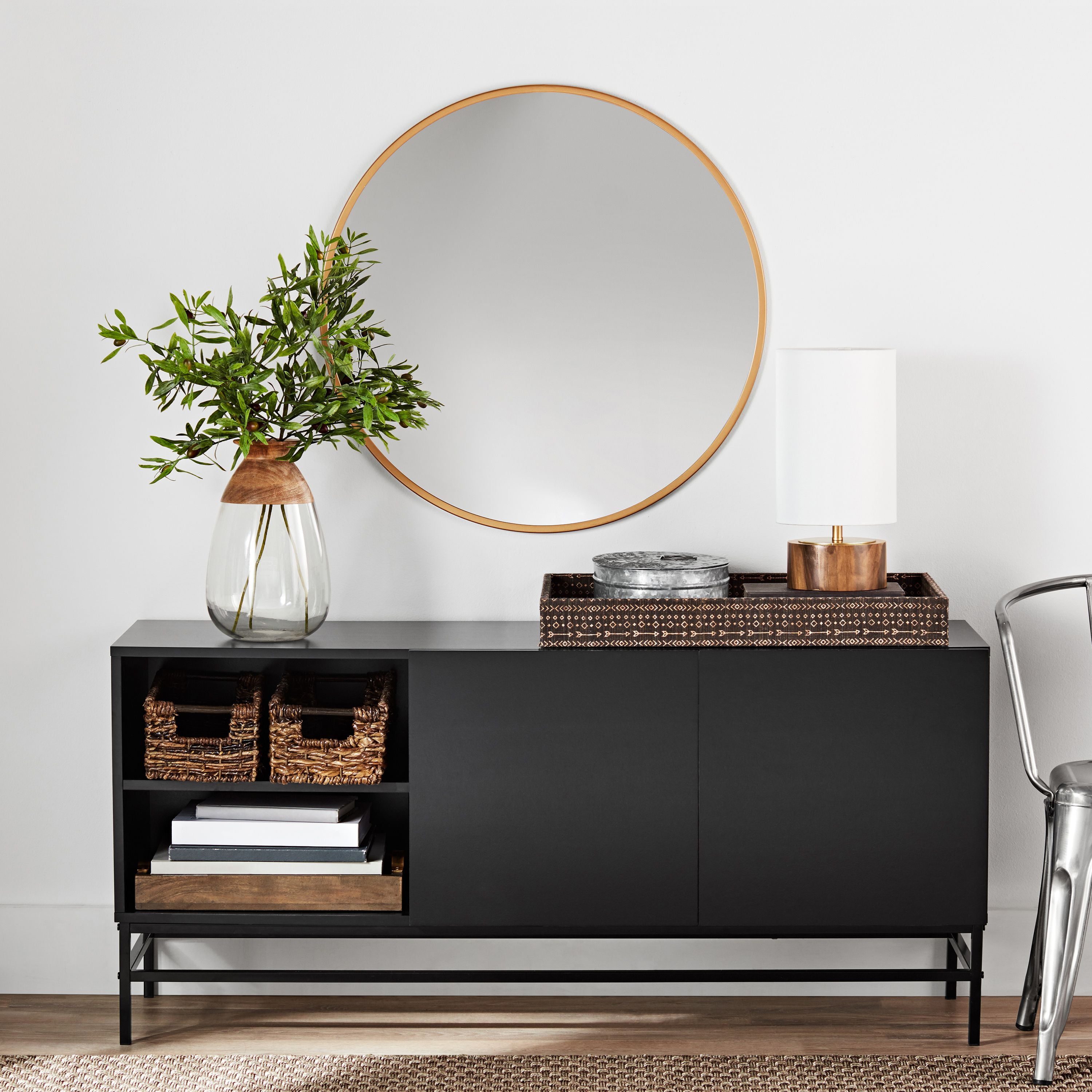 Mainstays Sumpter Park Console Table, Black - Walmart.com Mainstays Sumpter Park Console Table, Black - Walmart.com