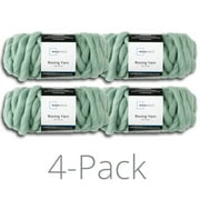 Mainstays Super Bulky Acrylic Green Yarn, 26 yd (4 Pack)