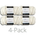 thumbnail image 1 of Mainstays Super Bulky Acrylic Ivory Yarn, 26 yd (4 Pack), 1 of 6