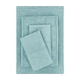thumbnail image 1 of Mainstays Super Soft Brushed Microfiber Bed Sheet Set, Blue Cameo Embossed Hayden Paisley, Queen, 4 Piece, 1 of 13