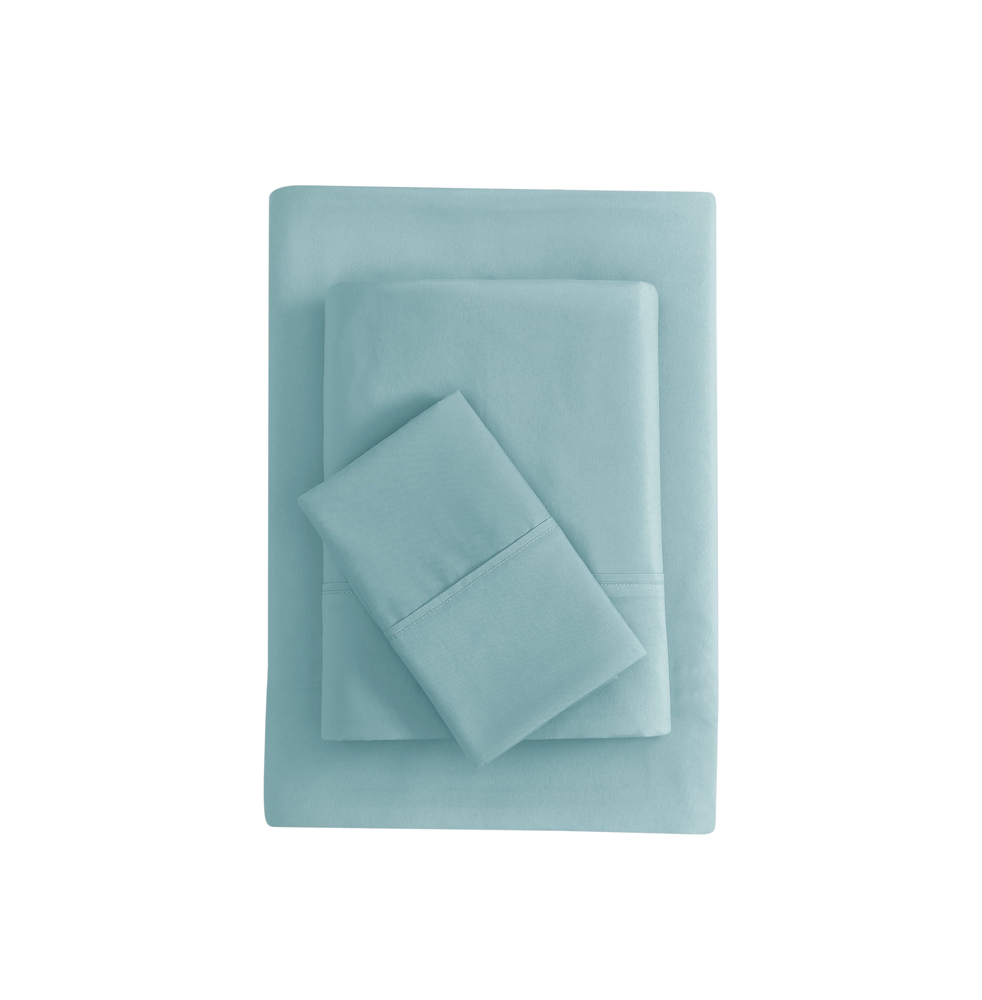 Mainstays Super Soft Brushed Microfiber Bed Sheet Set, Blue Cameo, Twin-XL, 3 Piece