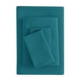 thumbnail image 1 of Mainstays Super Soft Brushed Microfiber Bed Sheet Set, Dark Teal, King, 4 Piece, 1 of 13