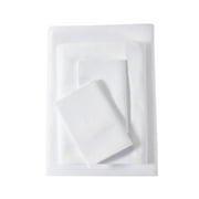 Mainstays Super Soft Brushed Microfiber Bed Sheet Set, Full, Arctic White, 4 Piece