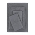 thumbnail image 1 of Mainstays Super Soft Brushed Microfiber Bed Sheet Set, Grey Embossed Hayden Paisley, Queen, 4 Piece, 1 of 13