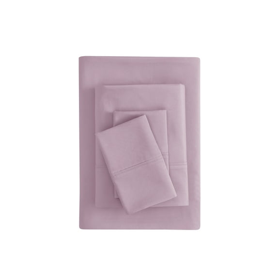Mainstays Super Soft Brushed Microfiber Bed Sheet Set, Light Purple, Queen, 4 Piece