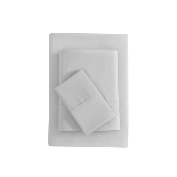 Mainstays Super Soft Brushed Microfiber Bed Sheet Set, Light Silver Gray, Twin-XL, 3 Piece