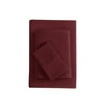 thumbnail image 1 of Mainstays Super Soft Brushed Microfiber Bed Sheet Set, Luscious Red Merlot, Twin-XL, 3 Piece, 1 of 13