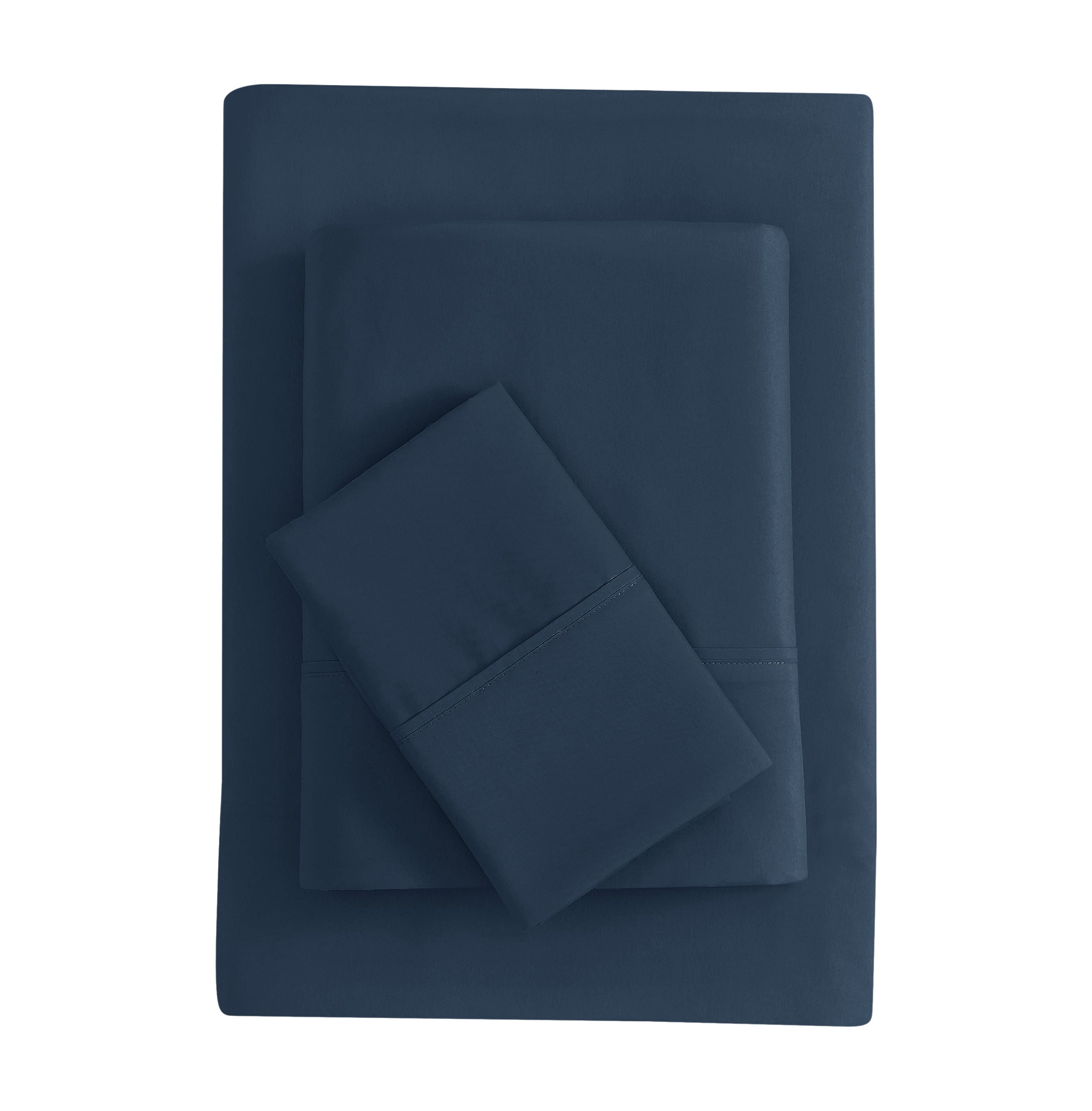 Mainstays Super Soft Brushed Microfiber Bed Sheet Set, Blue Cove, Twin, 3 Piece