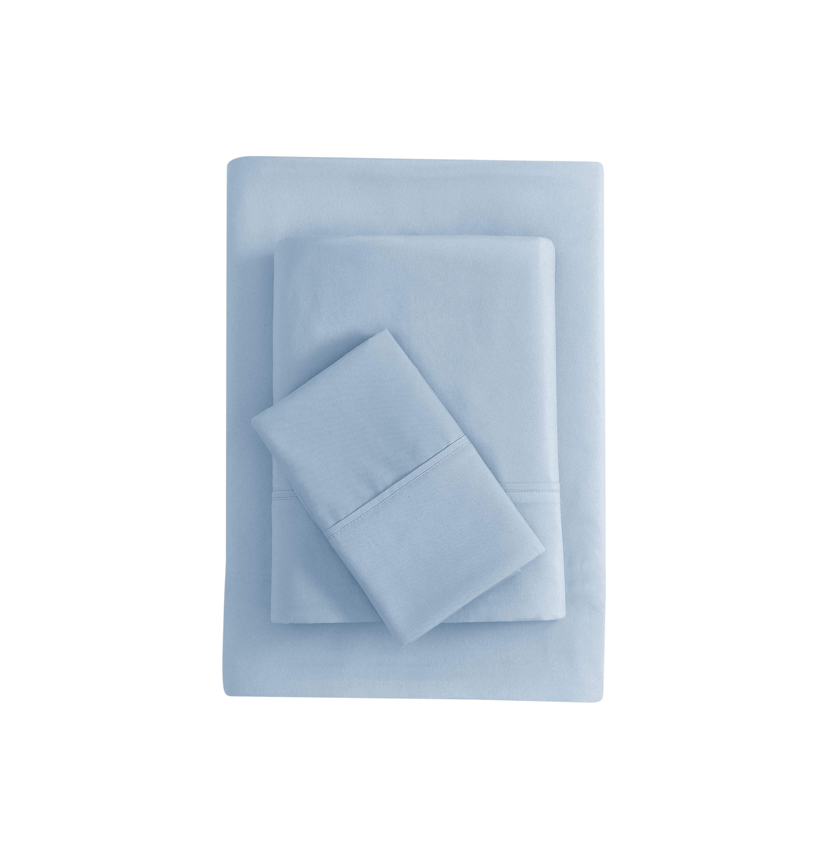 Mainstays Super Soft Brushed Microfiber Bed Sheet Set, Placid Blue, Twin-XL, 3 Piece
