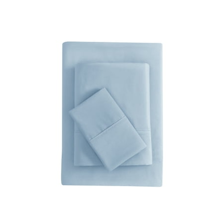 Mainstays Super Soft Brushed Microfiber Bed Sheet Set, Placid Blue, Twin-XL, 3 Piece