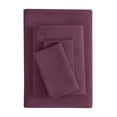 thumbnail image 1 of Mainstays Super Soft Brushed Microfiber Bed Sheet Set, Purple Eggplant, King, 4 Piece, 1 of 13