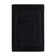thumbnail image 1 of Mainstays Super Soft Brushed Microfiber Bed Sheet Set, Rich Black, Full, 4 Piece, 1 of 13
